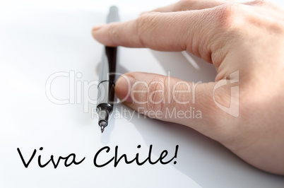 Viva chile text concept