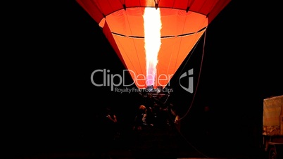 balloon hot air at night