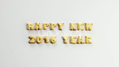 happy new 2016 year crackers stop motion animation