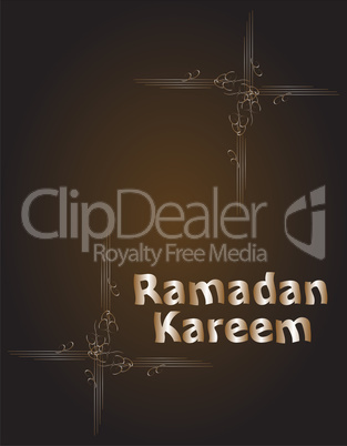 Ramadan Kareem, greeting background