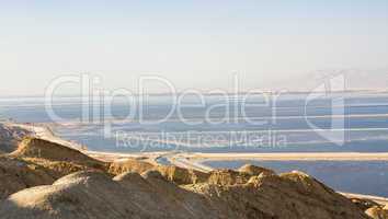 Beautiful coast of the Dead Sea .