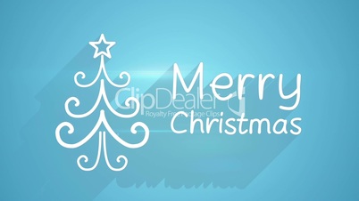 merry christmas greeting last 5s loopable