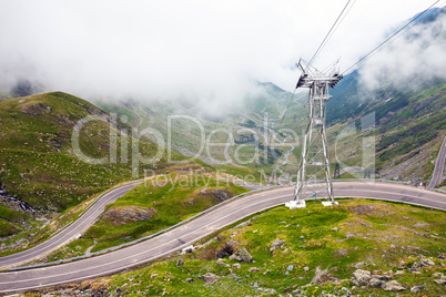 Transfagarasan mountain road from Romania