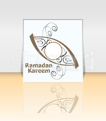 Arabic Islamic calligraphy of text Ramadan Kareem on abstract background