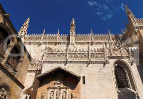 Facade of the cathedral of Granada, Spain