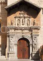 Side entrance to the cathedral of Granada, Spain