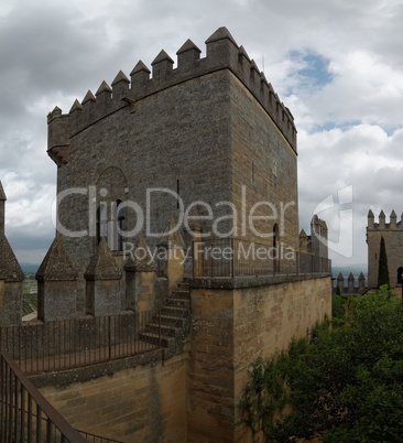Tower of Almodovar del Rio medieval castle in Spain