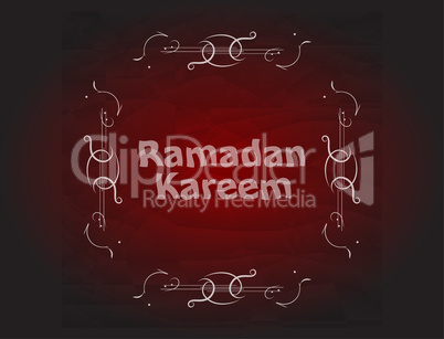 Calligraphy of Ramadan Kareem for the celebration of Muslim community festival