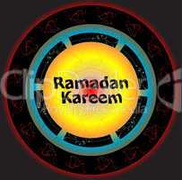 Islamic greeting arabic text for holy month Ramadan Kareem