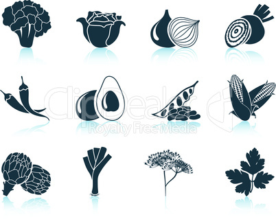 Set of vegetable icons