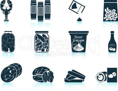 Set of food icons