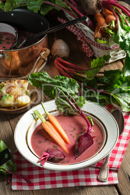 Botwinka - Soup of young beet leaves