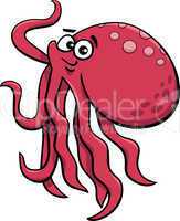 cute octopus cartoon illustration