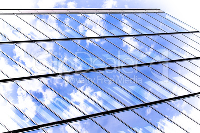 Fassade eines modernen Bürogebäudes in Hamburg, Deutschland