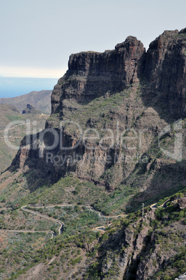 Bergstraße im Teno-Gebirge, Teneriffa