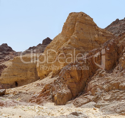 Scenic rocks in the desert, Israel