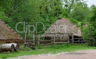 Farmyard in open air museum, Kiev, Ukraine