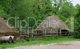 Farmyard in open air museum, Kiev, Ukraine