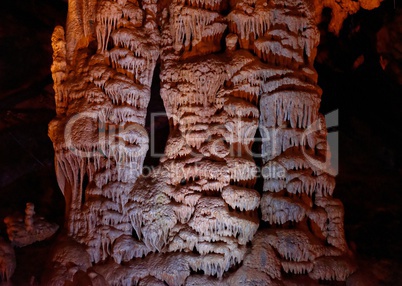 Picturesque column shapes in Soreq Cave, Israel