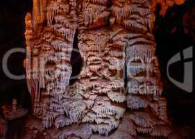 Picturesque column shapes in Soreq Cave, Israel