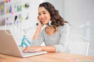 Young businesswoman in the office