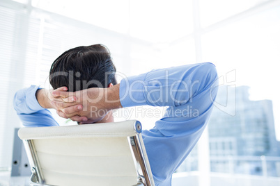 Thoughtful businessman at office desk Thoughtful businessman at office desk
