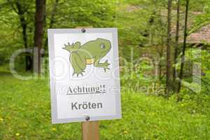 Achtung Kröten