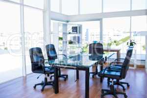 Meeting room with back swivel chair