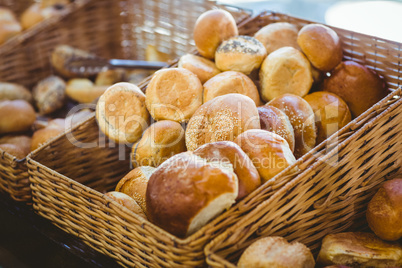 Basket filling with delicious bread