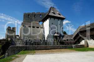 Tower of Celje medieval castle in Slovenia