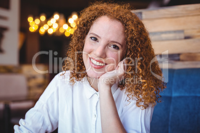 Young woman smiling at camera