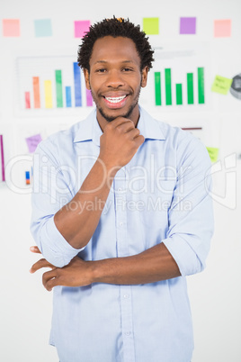 A smiling young business man
