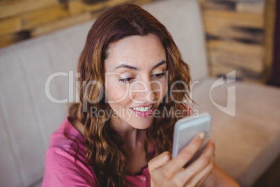 Woman using the phone