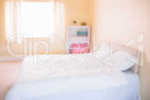 Fuzzy image of pregnancy bedroom