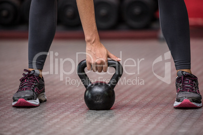 Young Bodybuilder doing weightlifting