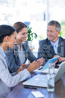 Business people working at desk Business people working at desk