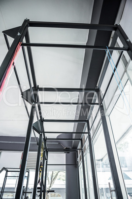 Low angle view of parallel bars