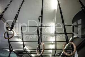 Gymnastic rings differentiating between height