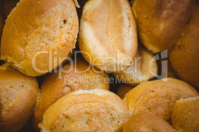 Close up of basket with fresh bread