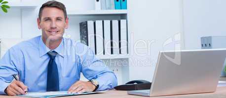 Portrait of a smiling businessman