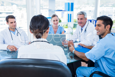 Doctors having a meeting