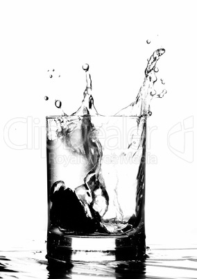 splash im wasserglas splash im wasserglas