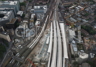 Aerial view of London