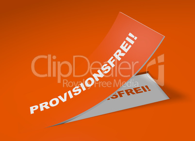 3D Etikett Orange - Provisionsfrei!