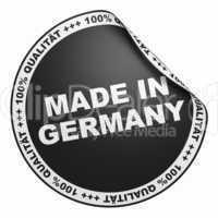 3D Aufkleber Schwarz - 100% Qualität made in Germany