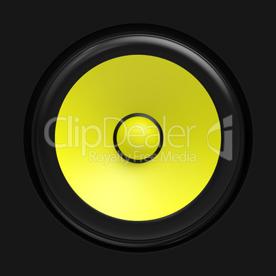Big yellow speaker
