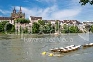 Basel With Rhine River