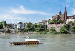Rhine With Ferry