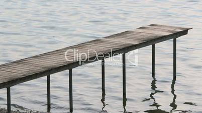 Old dock in a lake