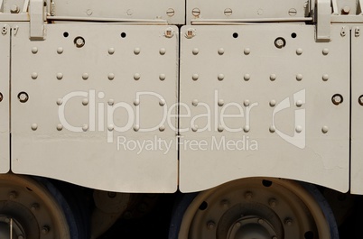 Texture of side skirt of Israeli Merkava Mark III tank